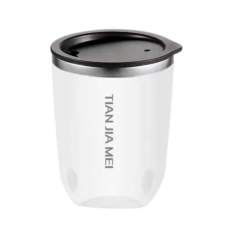 Double Wall Stainless Steel Coffee Cup with Direct Drink Lid