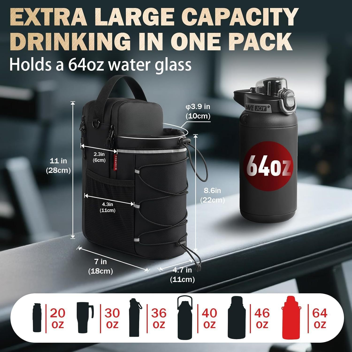 Magnetic Water Bottle Crossbody Bag
