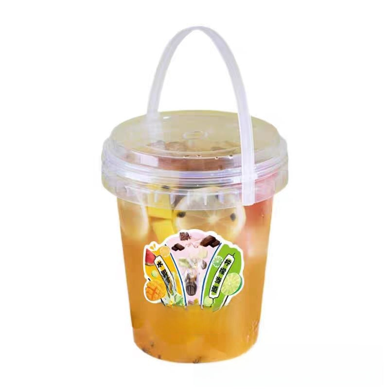 Transposable Plastic Drink Barrel with Lid