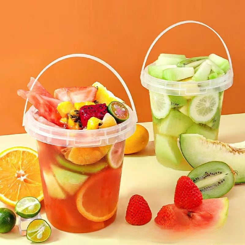 Transposable Plastic Drink Barrel with Lid