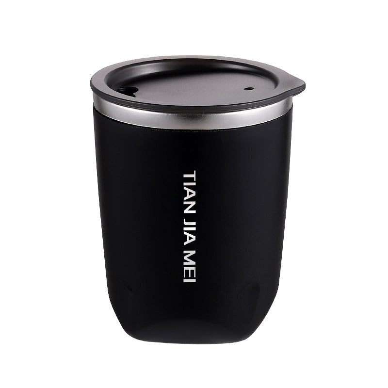 Double Wall Stainless Steel Coffee Cup with Direct Drink Lid